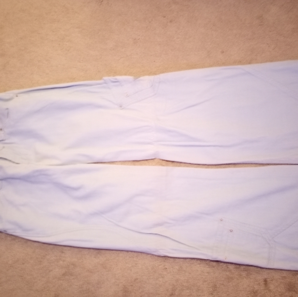 EUC Buggirl baby blue corduroy size 5 32 inch waist raver pants